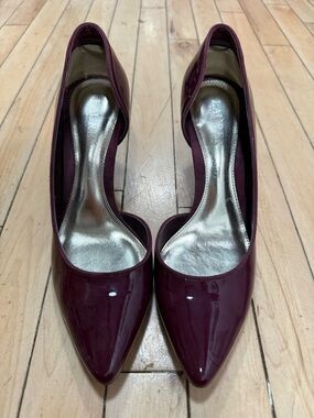 Lauren Ralph Lauren Patent D'Orsay Pumps in Plum